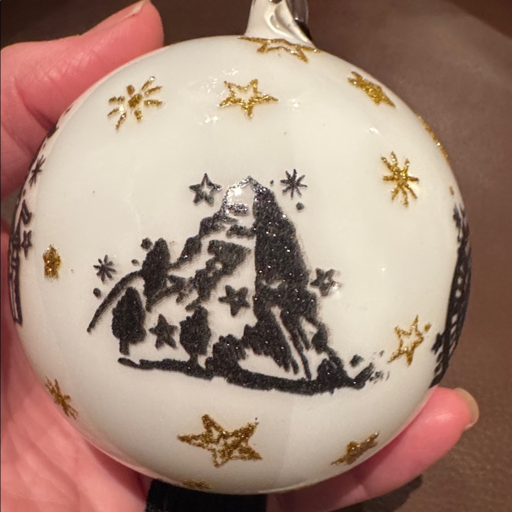 Disney Parks Mickey Mouse Sourscerer Blown Glass Ornament with Tassel Hanger - Picture 7 of 10